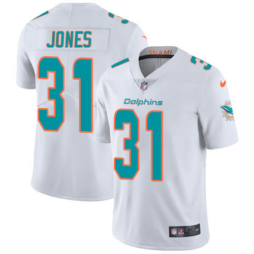 Miami Dolphins #31 Byron Jones White Men Stitched NFL Vapor Untouchable Limited Jersey